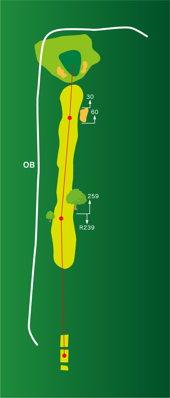 ゴルフコース１ホール・全景MAP