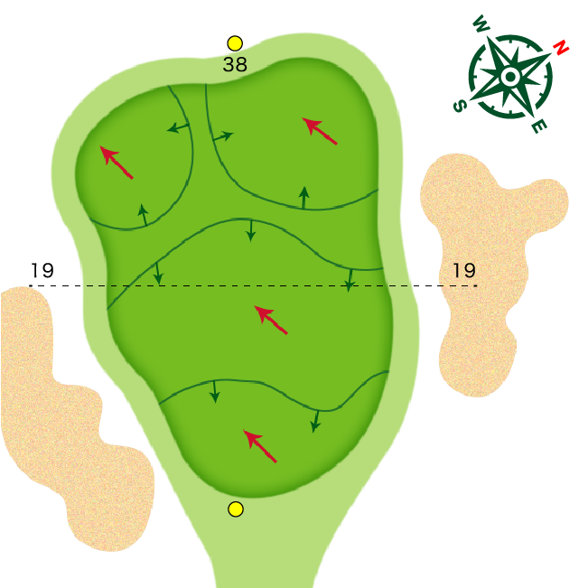 ゴルフコース10ホール・拡大MAP