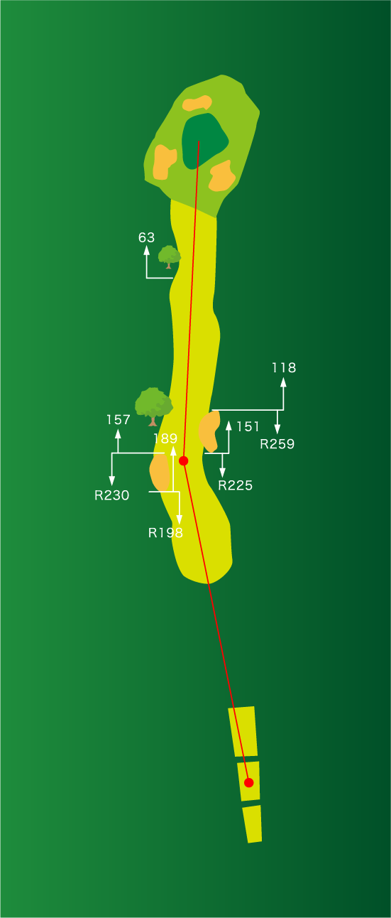 ゴルフコース13ホール・全景MAP