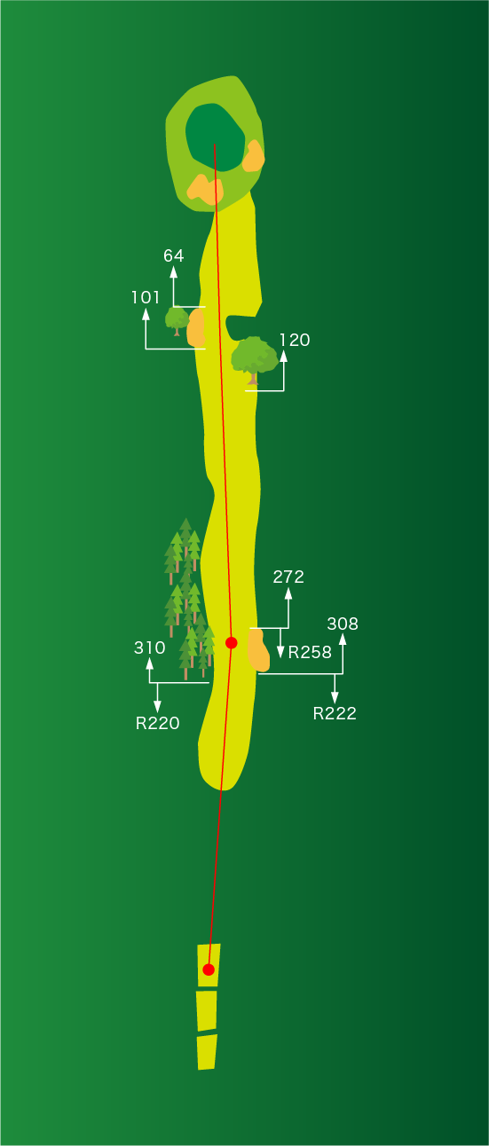 ゴルフコース14ホール・全景MAP